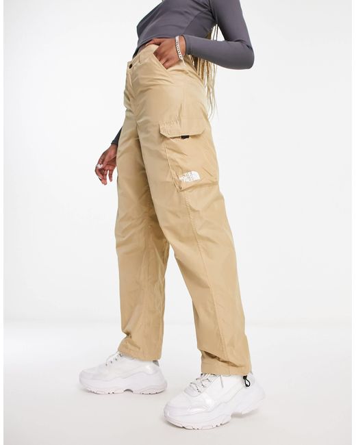 The North Face Alrescha High Waist Cargo Trousers in Natural Lyst