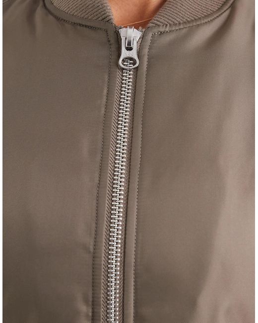 ASOS Brown Oversized Bomber Jacket