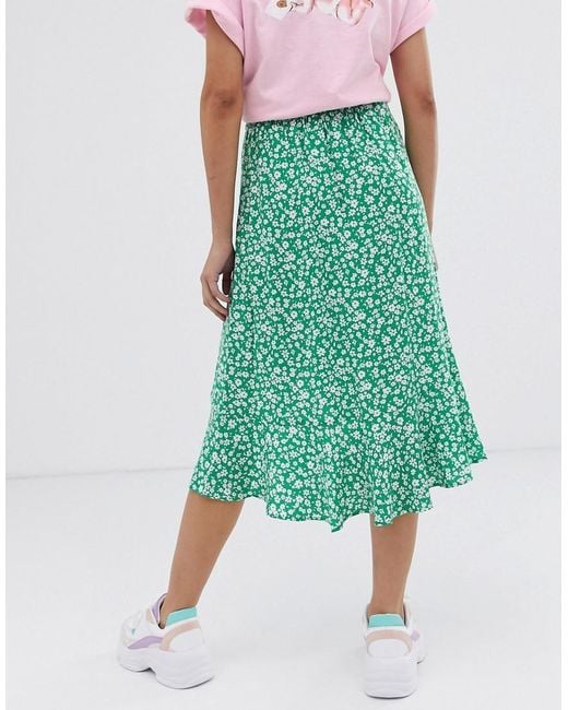 bershka green cut out dress