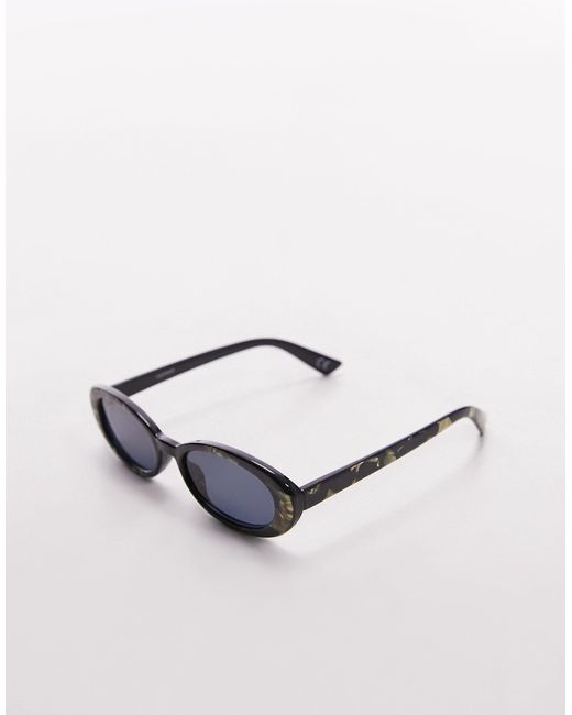 TOPSHOP White – meadow – ovale sonnenbrille