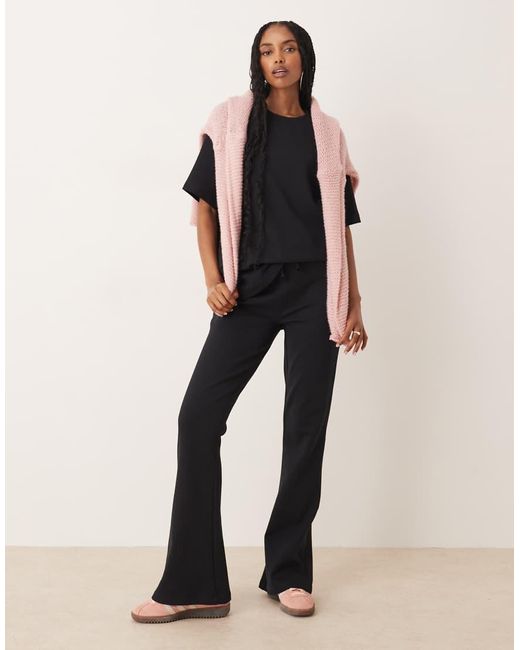 ASOS Natural Interlock Flared Trackies