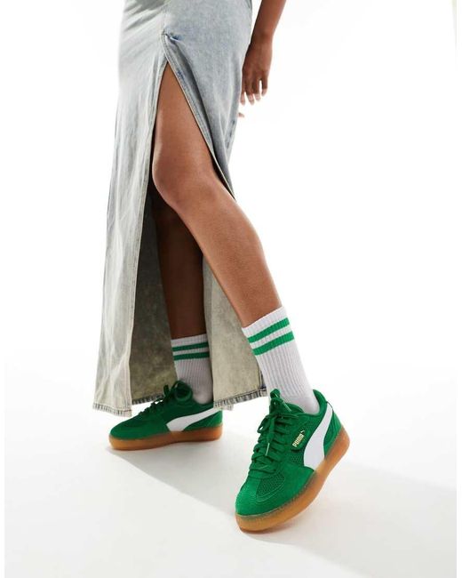 PUMA Green Palermo Lamoda Vintage Sneakers