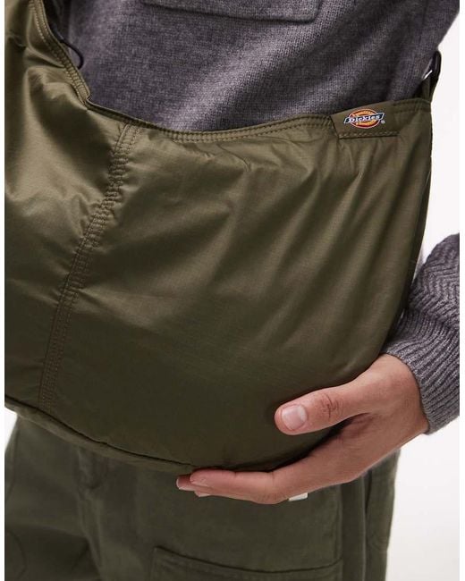 Dickies Gray Unionville Nylon Cross Body Bag for men