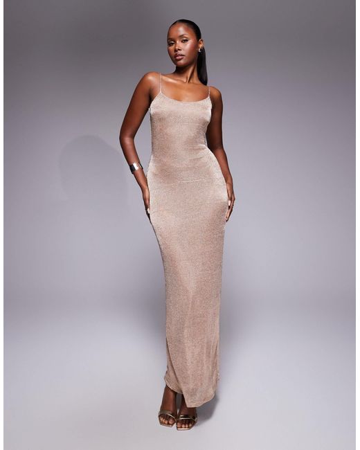 green emerald velvet dress Asos Design Strappy Sequin Maxi Dress With Faux Feather Hem Detail In Black