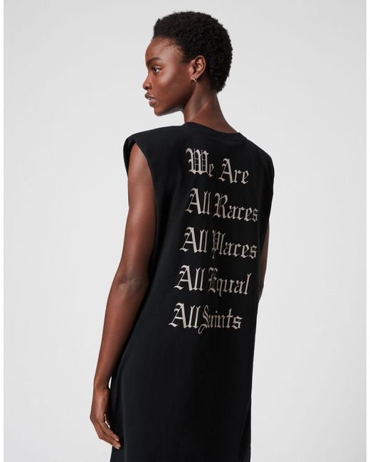 AllSaints Sleeveless T-shirt Dress With 