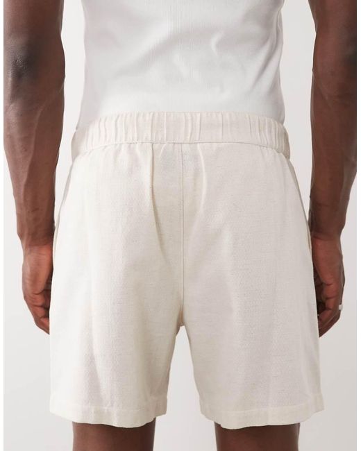ASOS Natural Textured Shorts for men