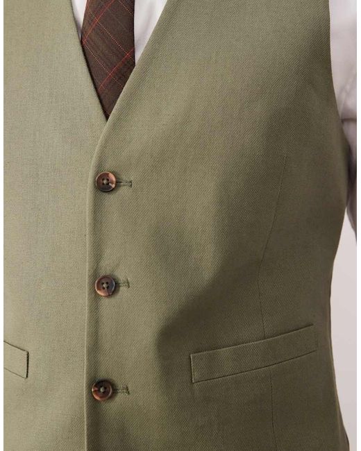 ASOS Green Suit Waistcoat for men