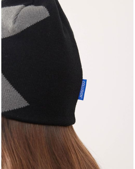 Collusion Blue – skater-strickmütze