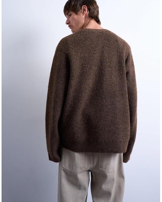 Topman – oversize-pullover in Brown für Herren