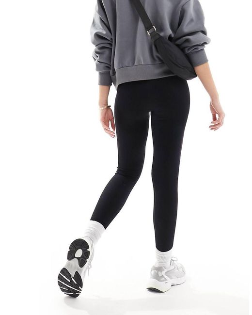 ASOS Naadloze, Geribbelde, Corrigerende Legging in het Black