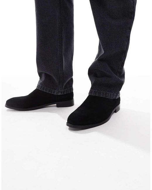 ASOS Blue Chelsea Boots for men