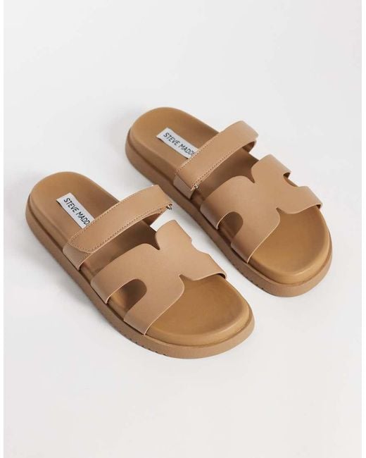 Steve Madden Brown Missile Sandal With Straps