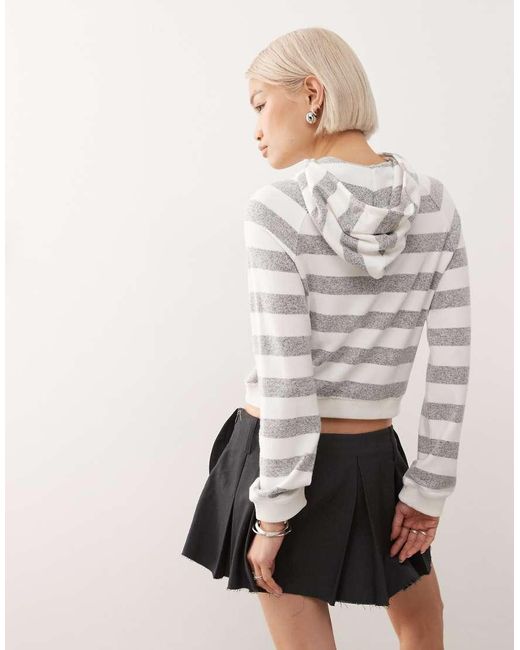 Collusion Gray Tight Hoodie