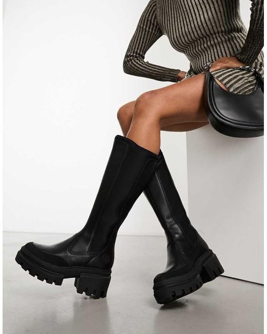 Timberland Black Everleigh Tall Boots
