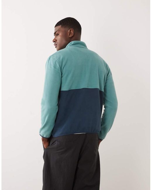 Regatta Blue Frankie Colour Block Full Zip Fleece for men