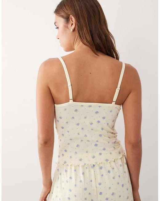 ASOS Natural Mix And Match Pointelle Pyjama Cami