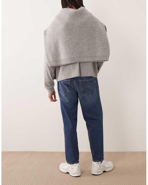 Vaqueros Azul Lavado De Pernera Recta 100% De Algodón Sammy De Mango de hombre de color Gray