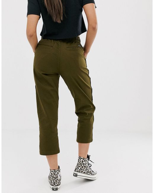 khaki pants and converse