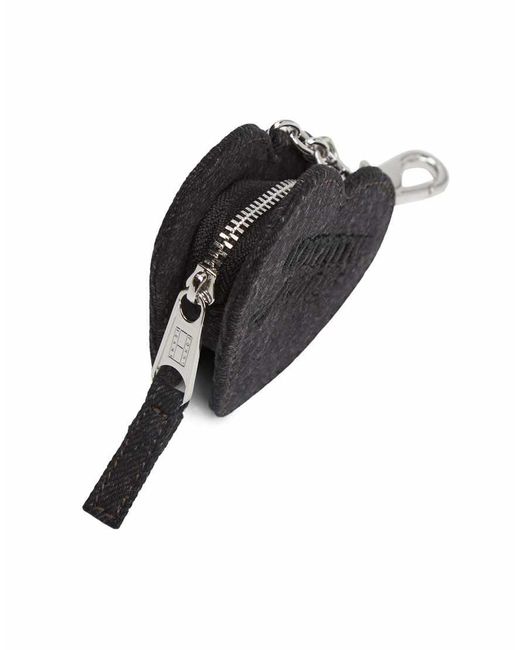 Monedero Negro En Forma De Corazón De Tommy Hilfiger de color Black