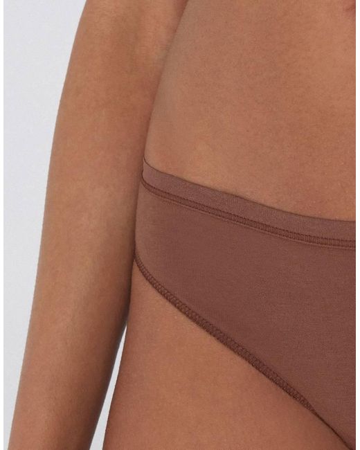Tezenis Natural Plain Colour Cotton Brazilian Briefs