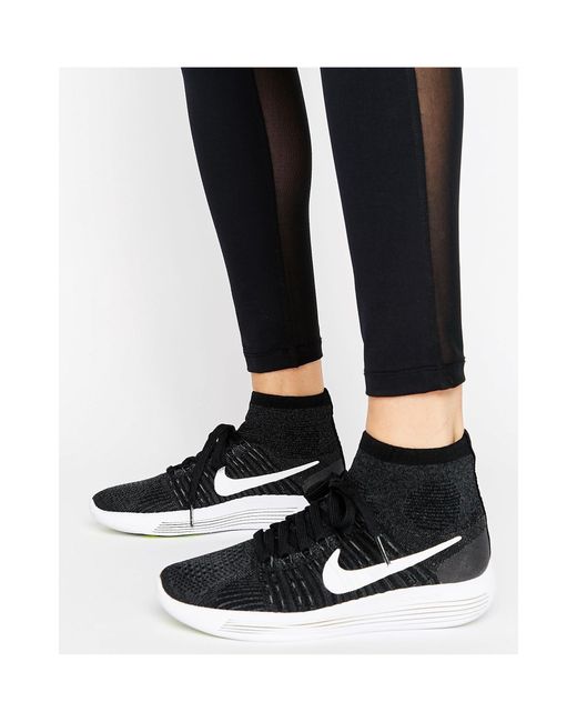 Lunarepic flyknit - scarpe da ginnastica di Nike in Black