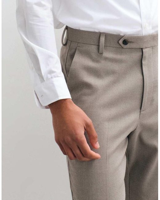 ASOS White Tapered Suit Pants for men