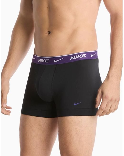 Nike Blue Essential Cotton 3 Pack Briefs for men