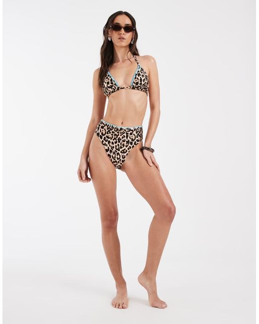 Never Fully Dressed Multicolor Mix & Match Whipstitch High Waist Bikini Bottom Co-Ord