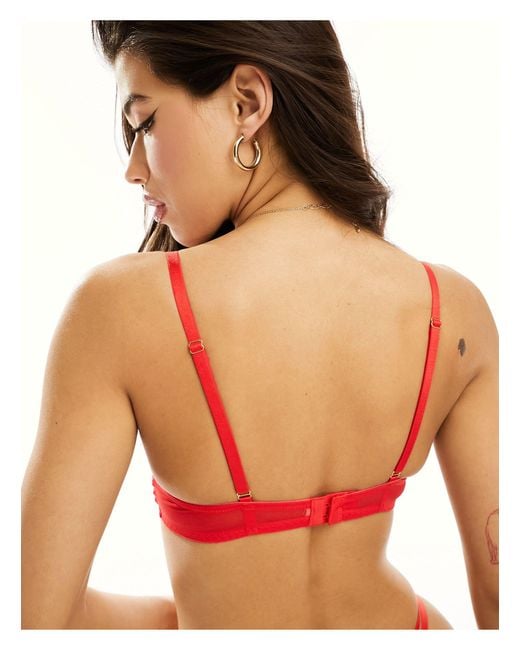 Ann Summers Red Lovers Lace Non-padded Plunge Bra