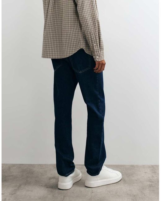 New Look Blue Straight Fit Jeans for men