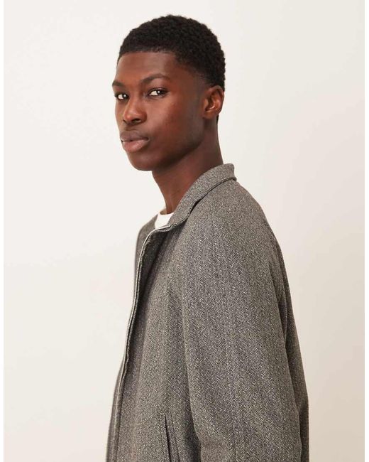 ASOS Gray Smart Co-Ord Track Jacket for men