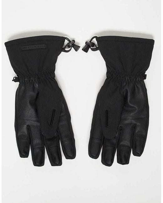 ASOS 4505 Ski & Snow Black Asos 4505 Ski Water Repellent Ski Glove With Goggle Wipe for men