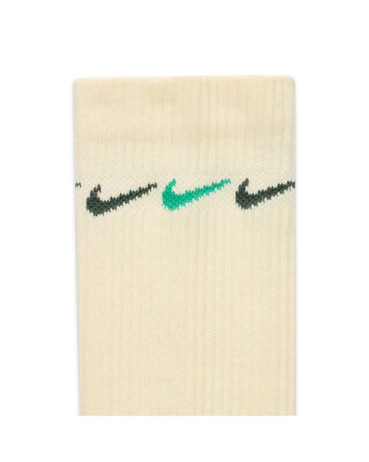 Nike White Training Everyday Plus Cushioned 3 Pack Crew Socks for men