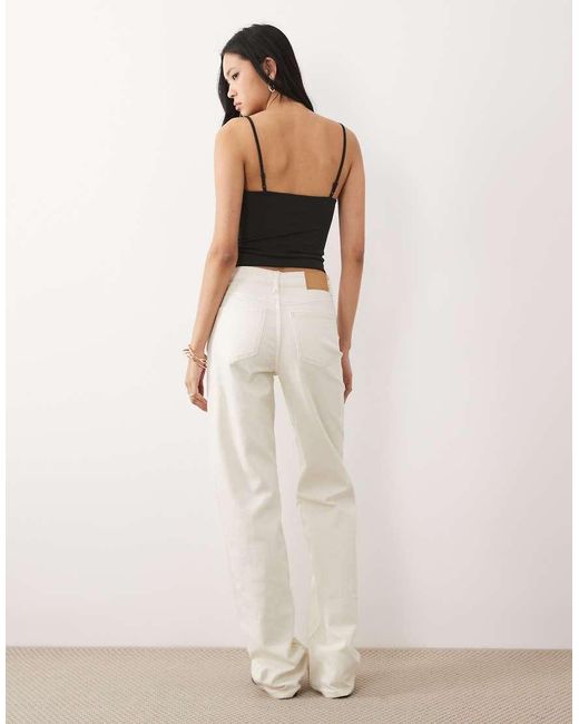 ASOS Natural Asos Design Tall Comfort Stretch Straight Leg Jeans