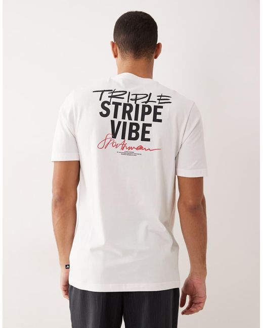 Adidas Originals White Logo T-shirt for men