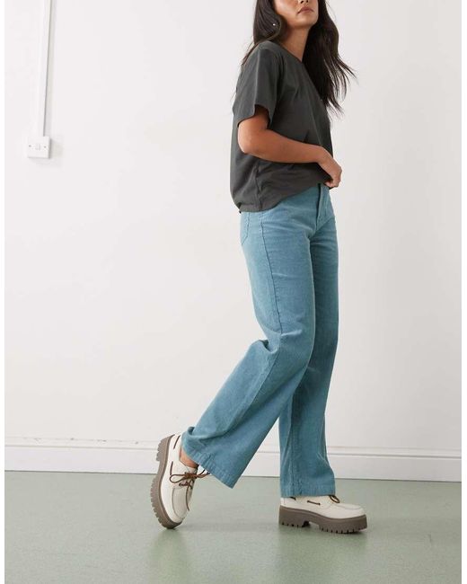 RVCA Blue Cord Corduroy Trousers