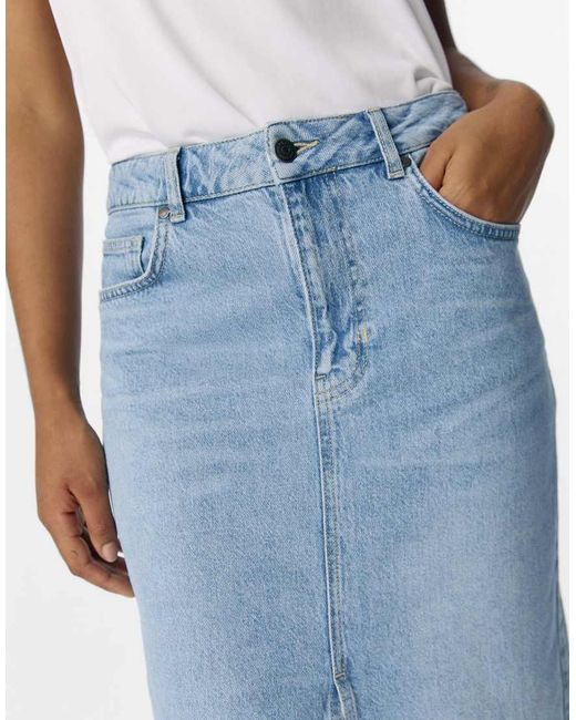 Object Blue Midi Skirt