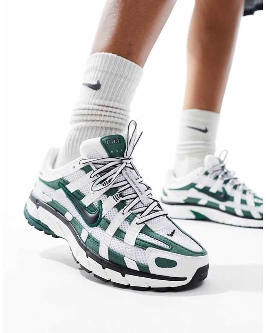 Nike White P-6000 Unisex Trainers