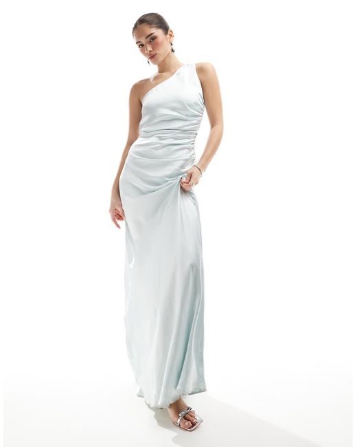 Vestito Lungo Monospalla Da Damigella di Six Stories in White