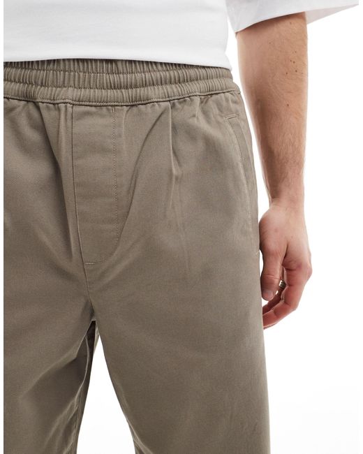 ASOS Gray Relaxed Fit Pull On Trouser for men