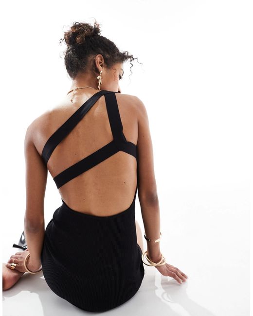 bershka one shoulder dress Asymmetric mini dress - Women