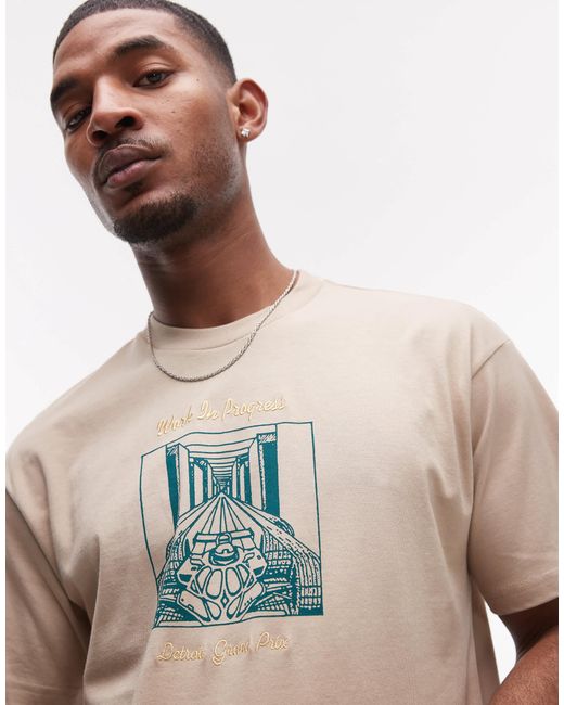 Carhartt – racer – t-shirt in Natural für Herren