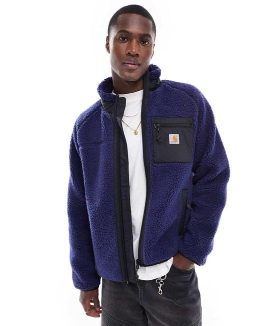 Carhartt Blue Prentis Borg Liner Zip Up Jacket for men