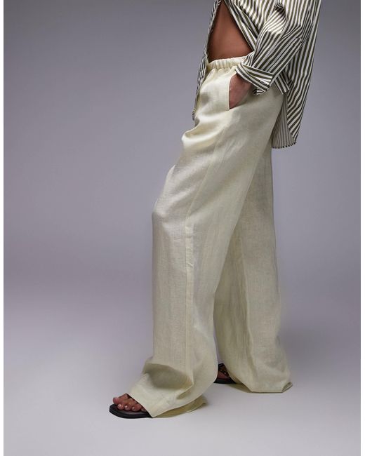 Mango Gray – weiche schlupfhose aus leinen