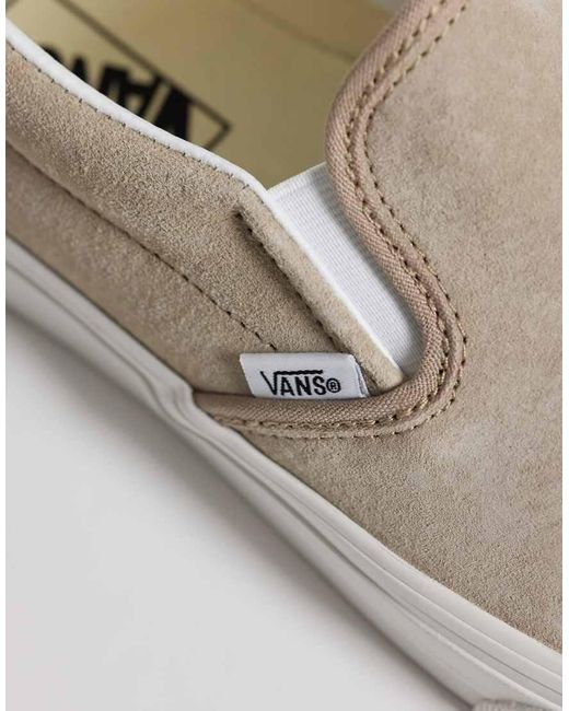 Vans White Classic Slip-On Trainers