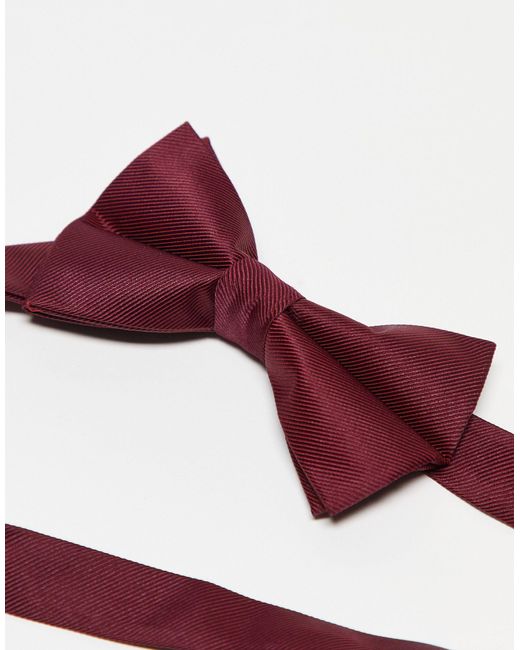 ASOS Purple Satin Bow Tie for men