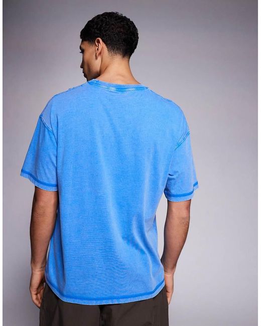 ADPT Blue Oversized T-Shirt for men