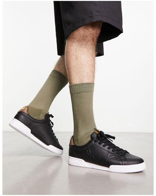 Fred Perry Spencer Leather Sneakers, $122 | Asos | Lookastic