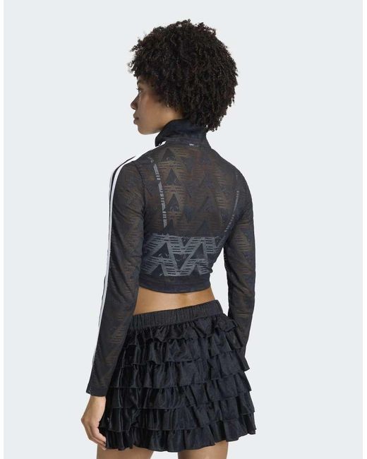 Adidas Black Firebird Classic Lace Track Top