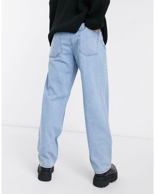 Jeans larghi lavaggio stone wash chiaroASOS in Denim da Uomo colore Blu |  Lyst